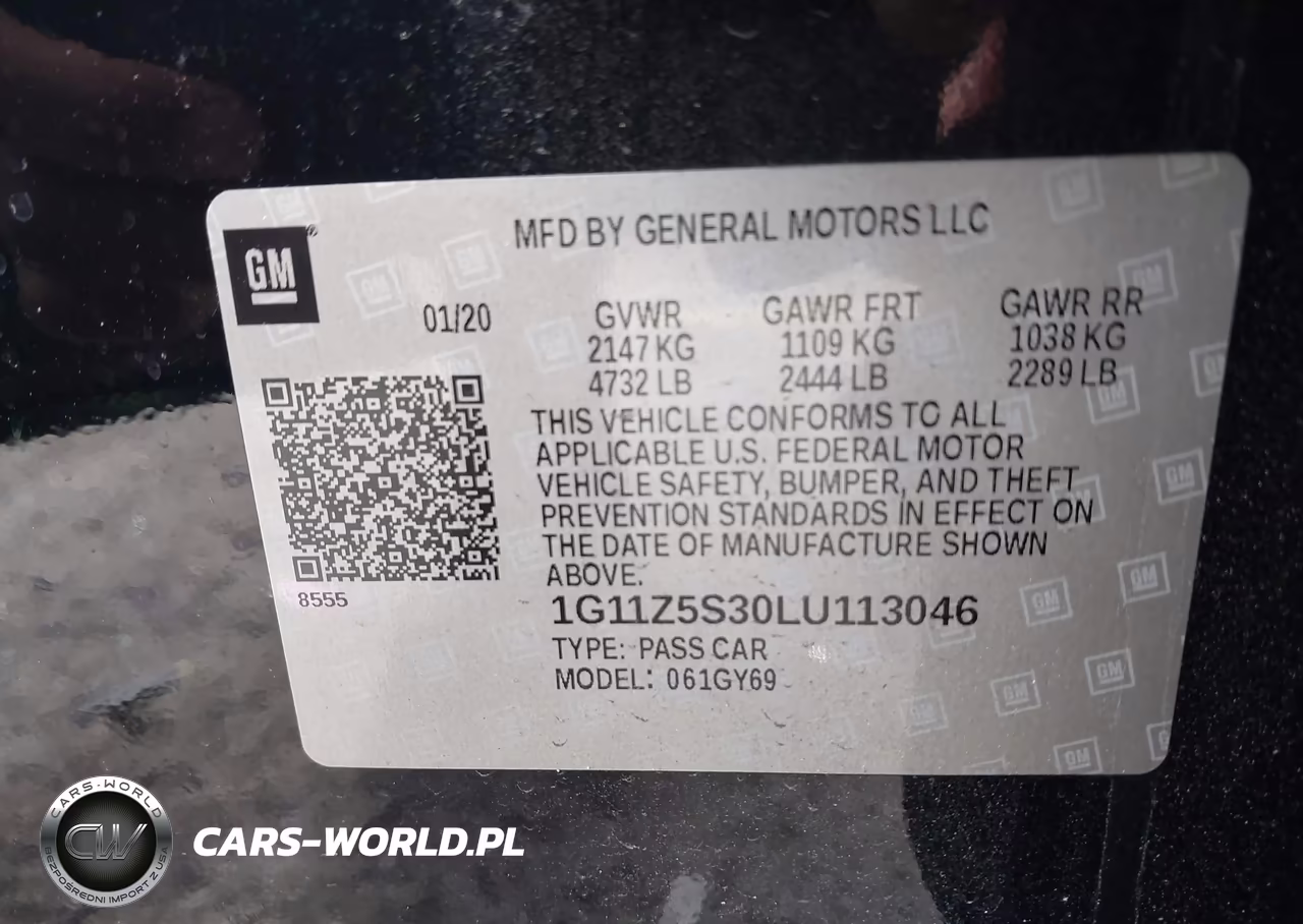 2020 Chevrolet Impala Fwd Lt VIN:1G11Z5S30LU113046 - 9