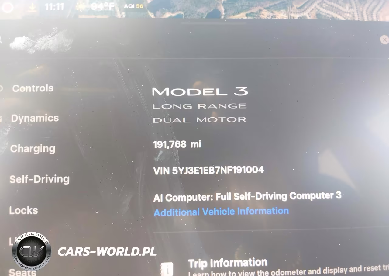 2022 Tesla Model 3 Long Range Dual Motor All-Wheel Drive VIN:5YJ3E1EB7NF191004 - 16
