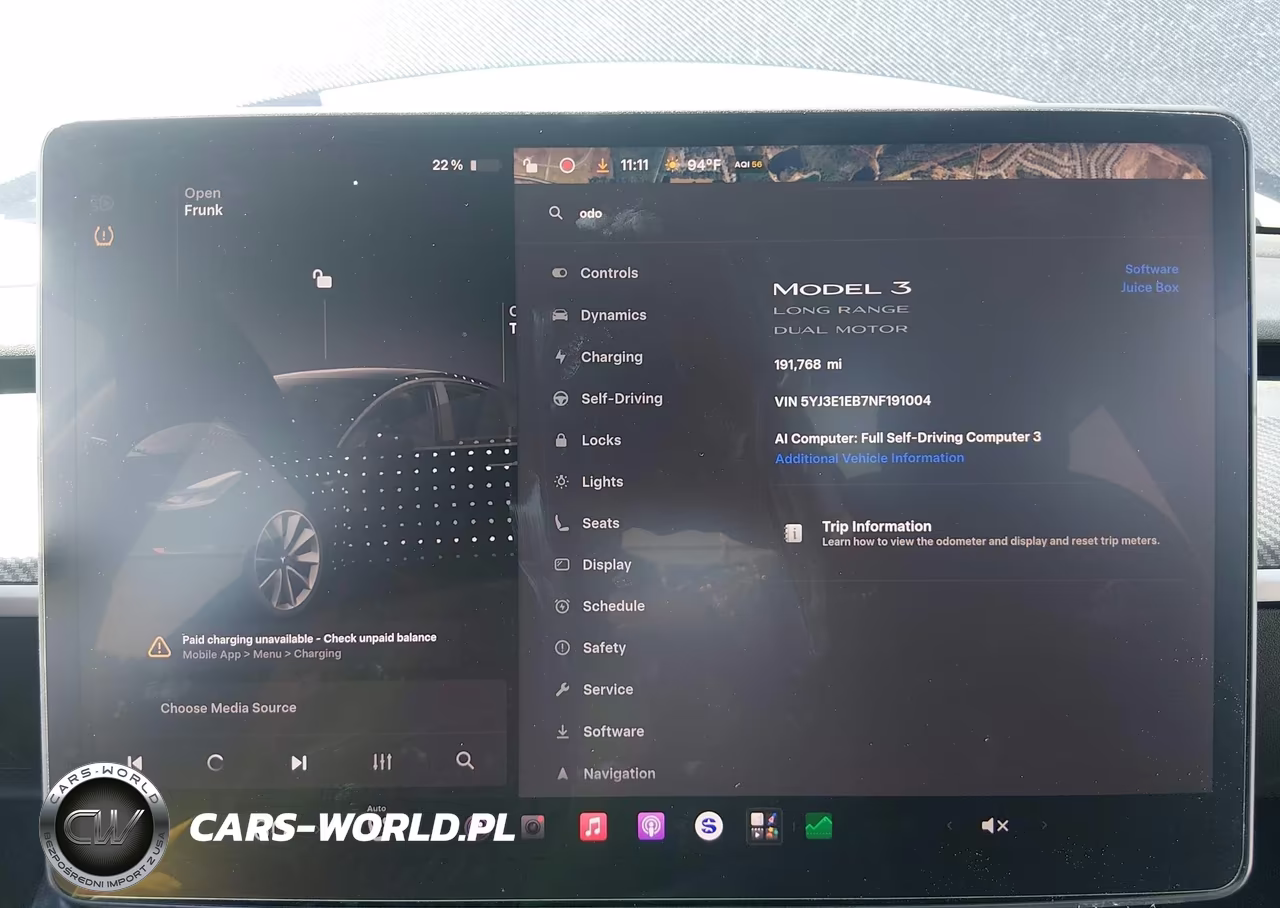 2022 Tesla Model 3 Long Range Dual Motor All-Wheel Drive VIN:5YJ3E1EB7NF191004 - 7