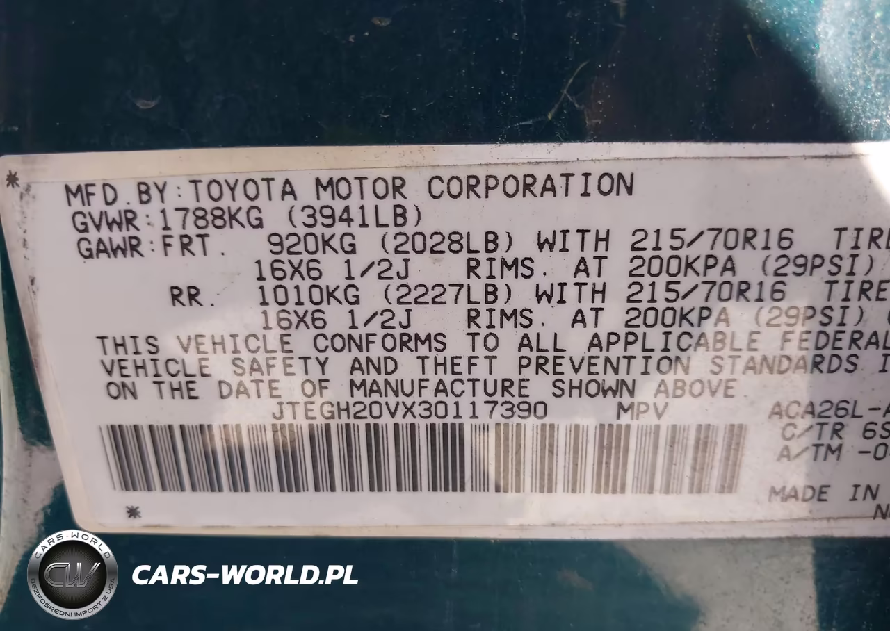 2003 Toyota Rav4 VIN:JTEGH20VX30117390 - 9