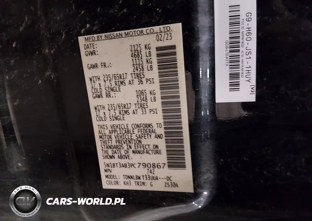 2023 Nissan Rogue S Intelligent Awd VIN:5N1BT3AB3PC790867 - 9