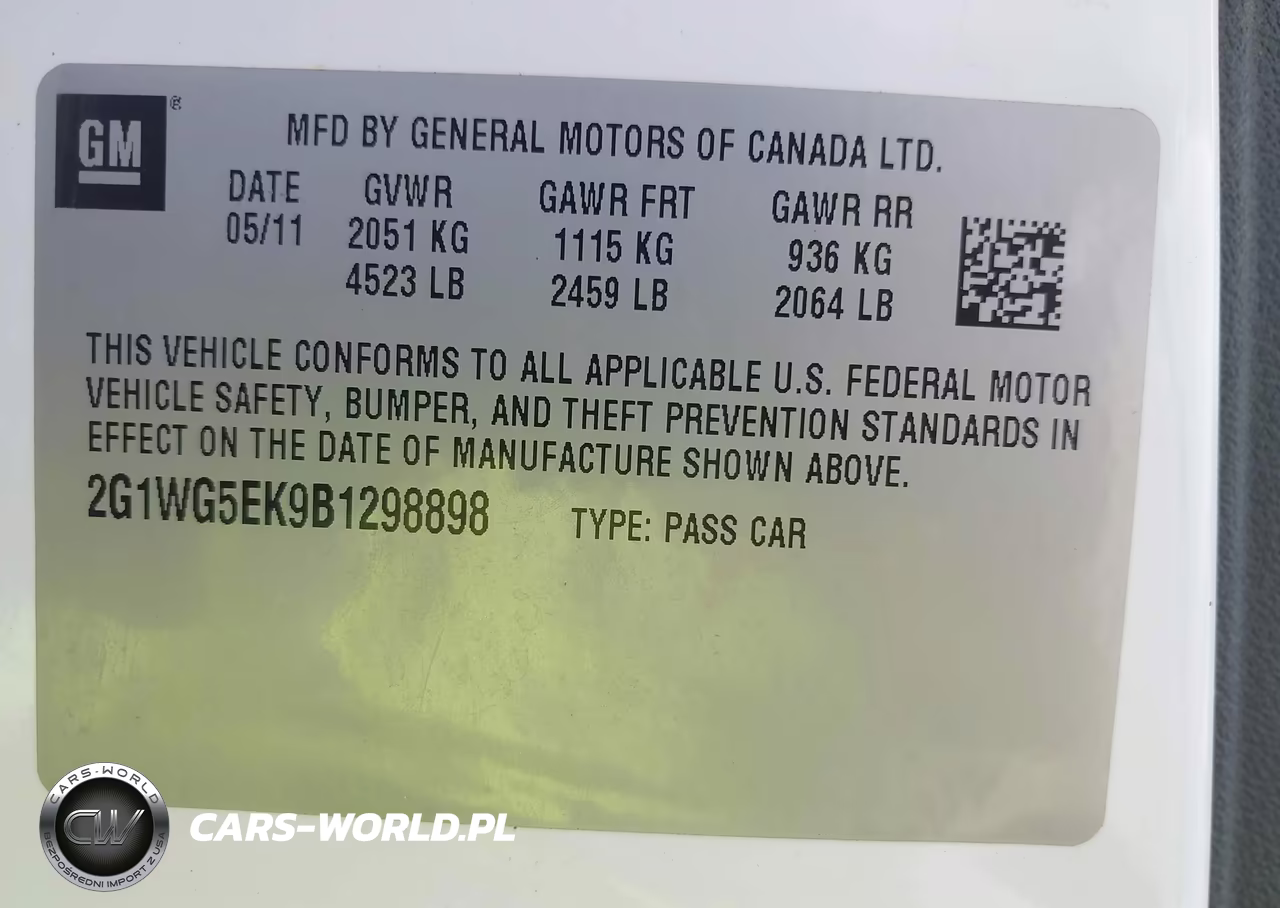 2011 Chevrolet Impala Lt VIN:2G1WG5EK9B1298898 - 9