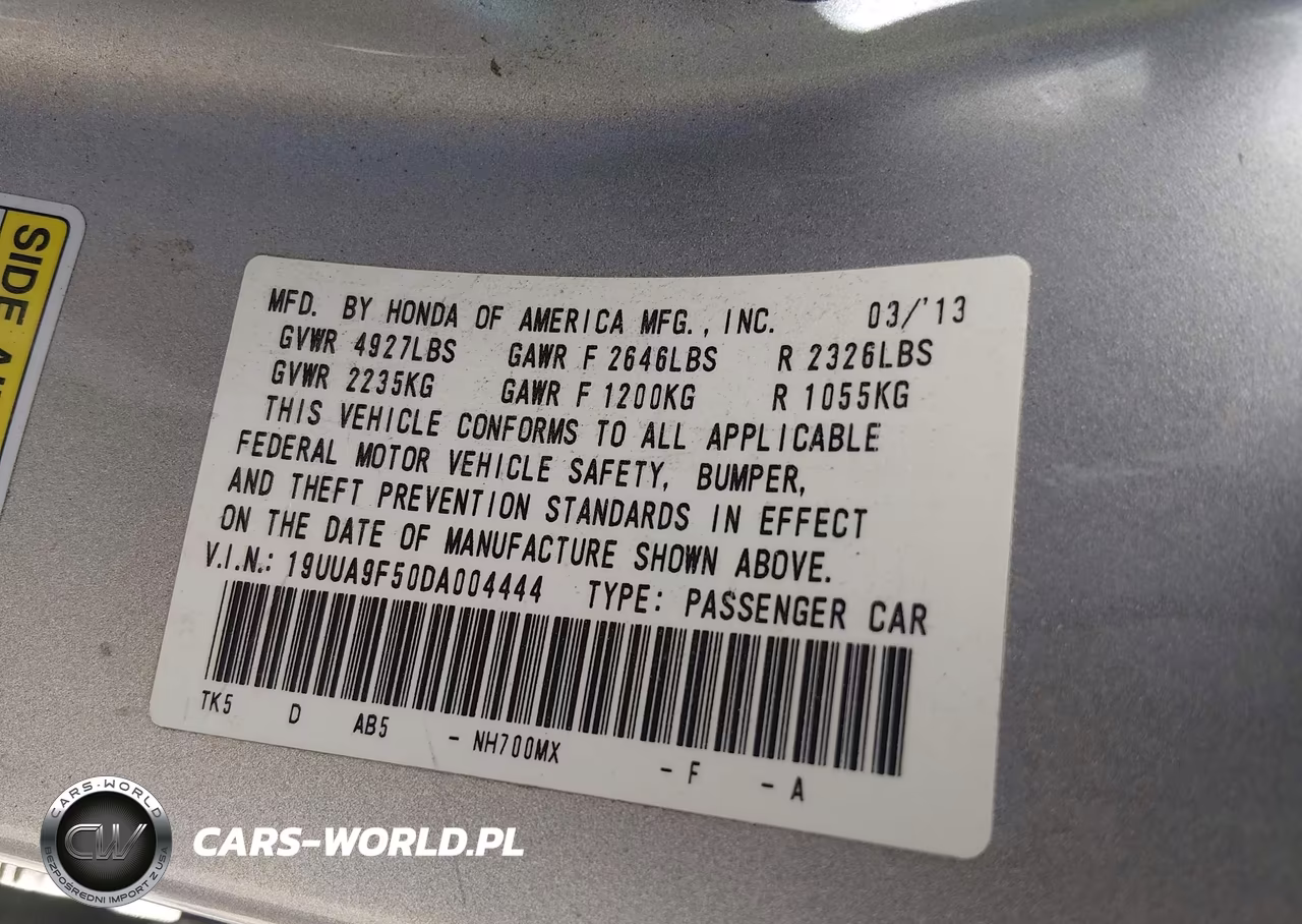 2013 Acura Tl 3.7 VIN:19UUA9F50DA004444 - 9