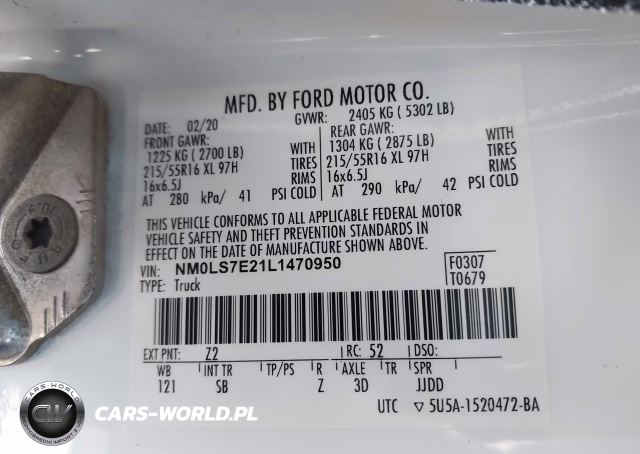 2020 Ford Transit Connect Xl VIN:NM0LS7E21L1470950 - 9