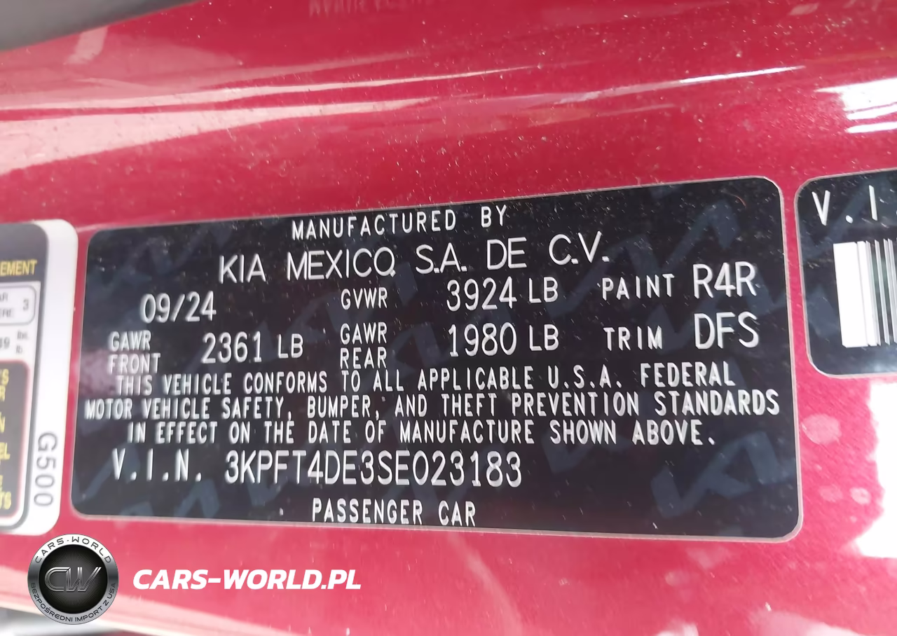 2025 Kia K4 Lxs VIN:3KPFT4DE3SE023183 - 9