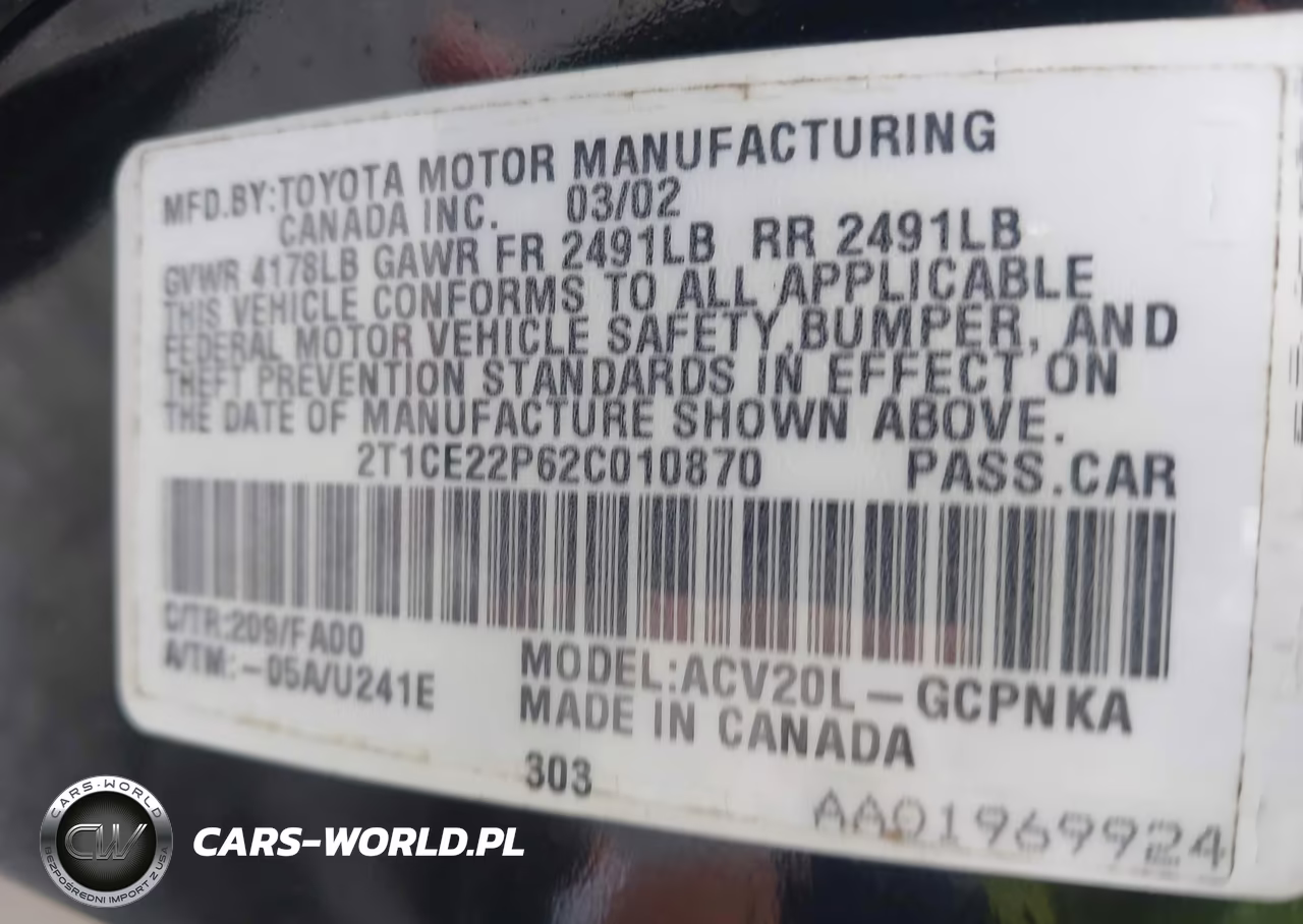 2002 Toyota Camry Solara Se VIN:2T1CE22P62C010870 - 9