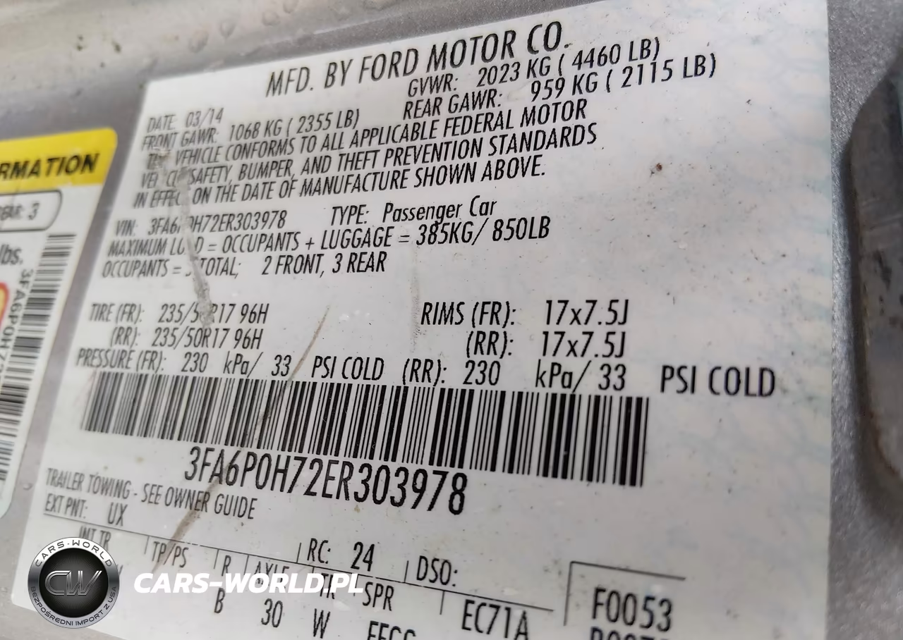 2014 Ford Fusion Se VIN:3FA6P0H72ER303978 - 9