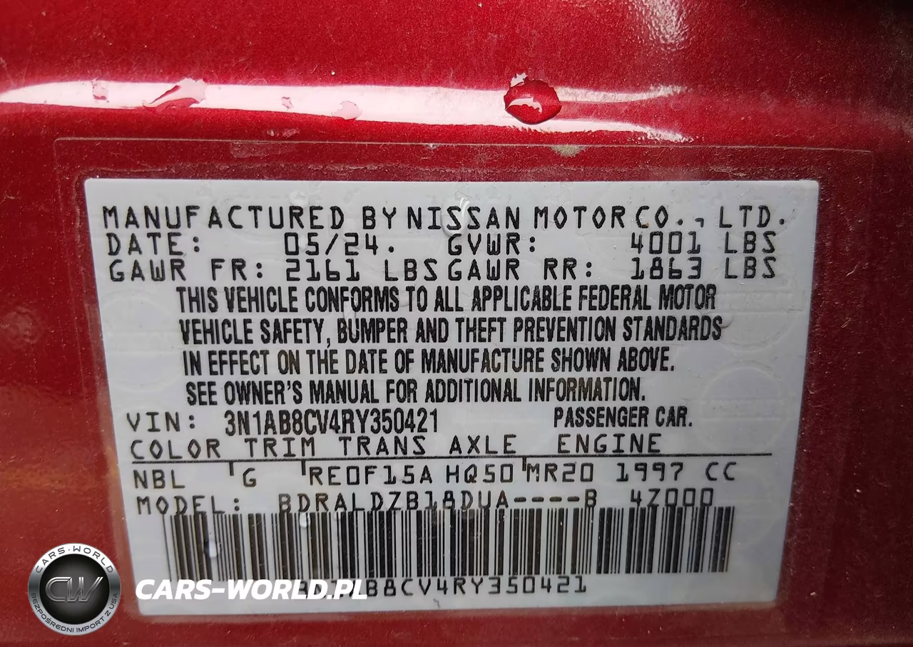 2024 Nissan Sentra Sv Xtronic Cvt VIN:3N1AB8CV4RY350421 - 9