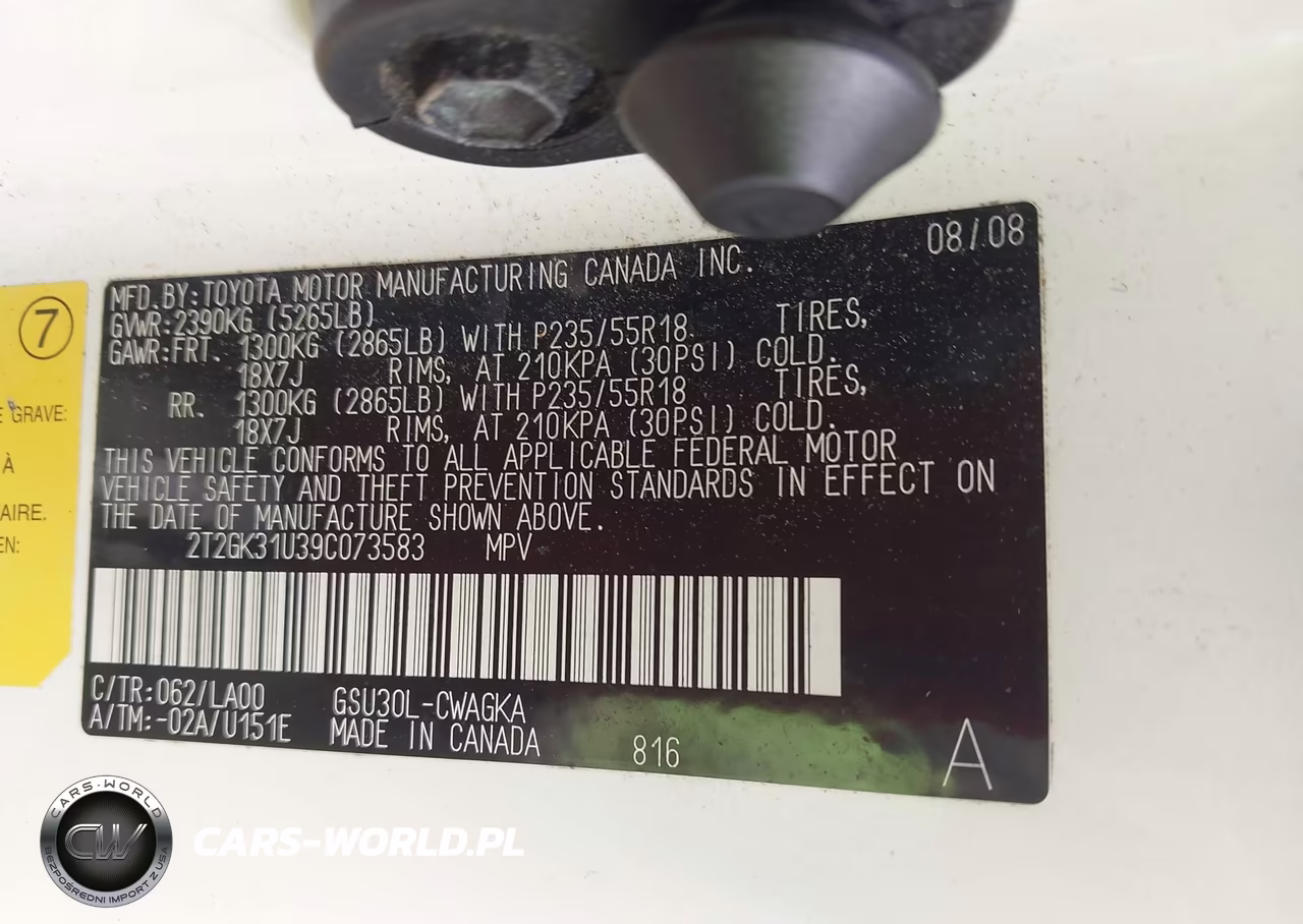 2009 Lexus Rx 350 VIN:2T2GK31U39C073583 - 9