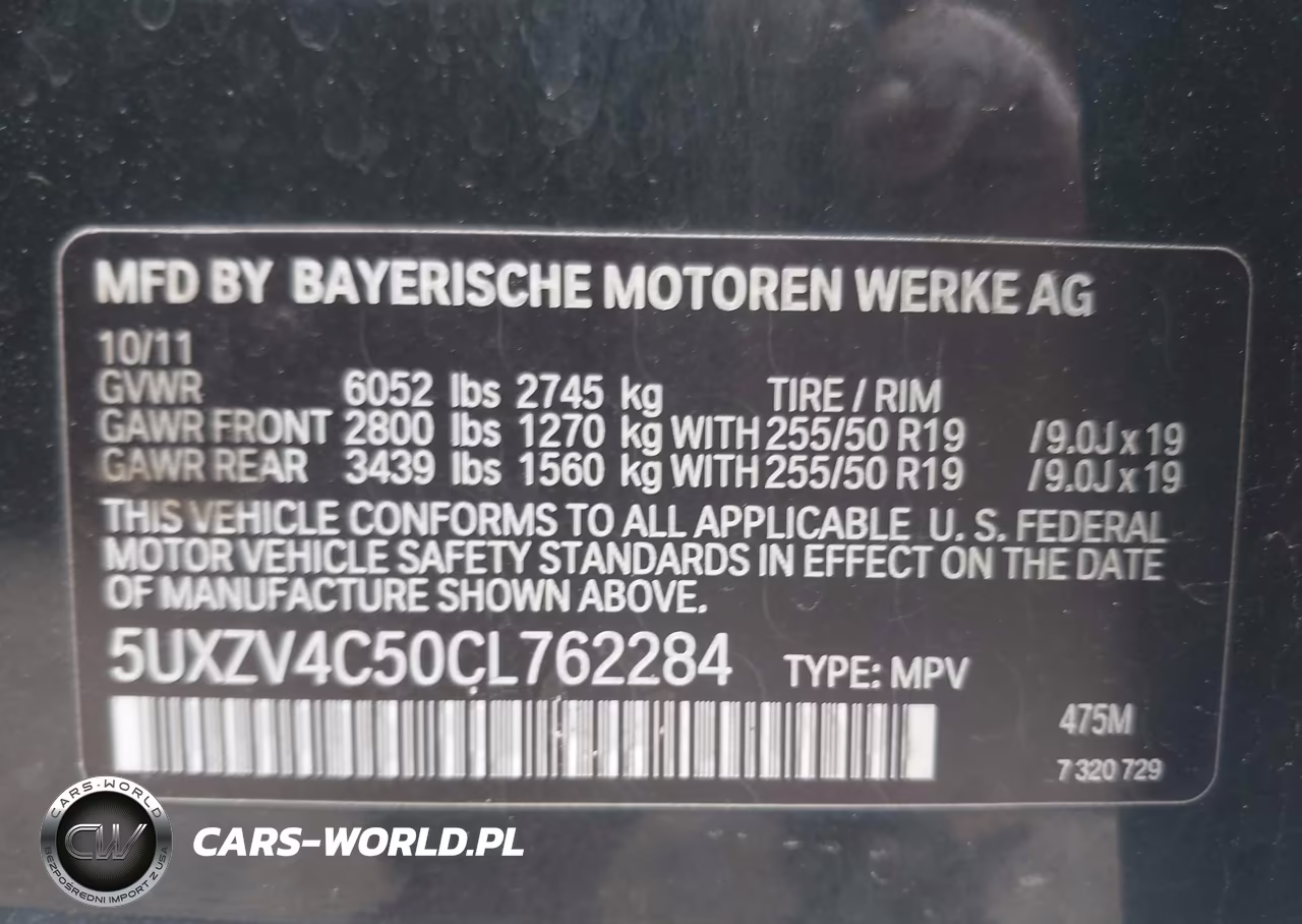 2012 BMW X5 xDrive35I-xDrive35I Premium-xDrive35I Sport Activity VIN:5UXZV4C50CL762284 - 9