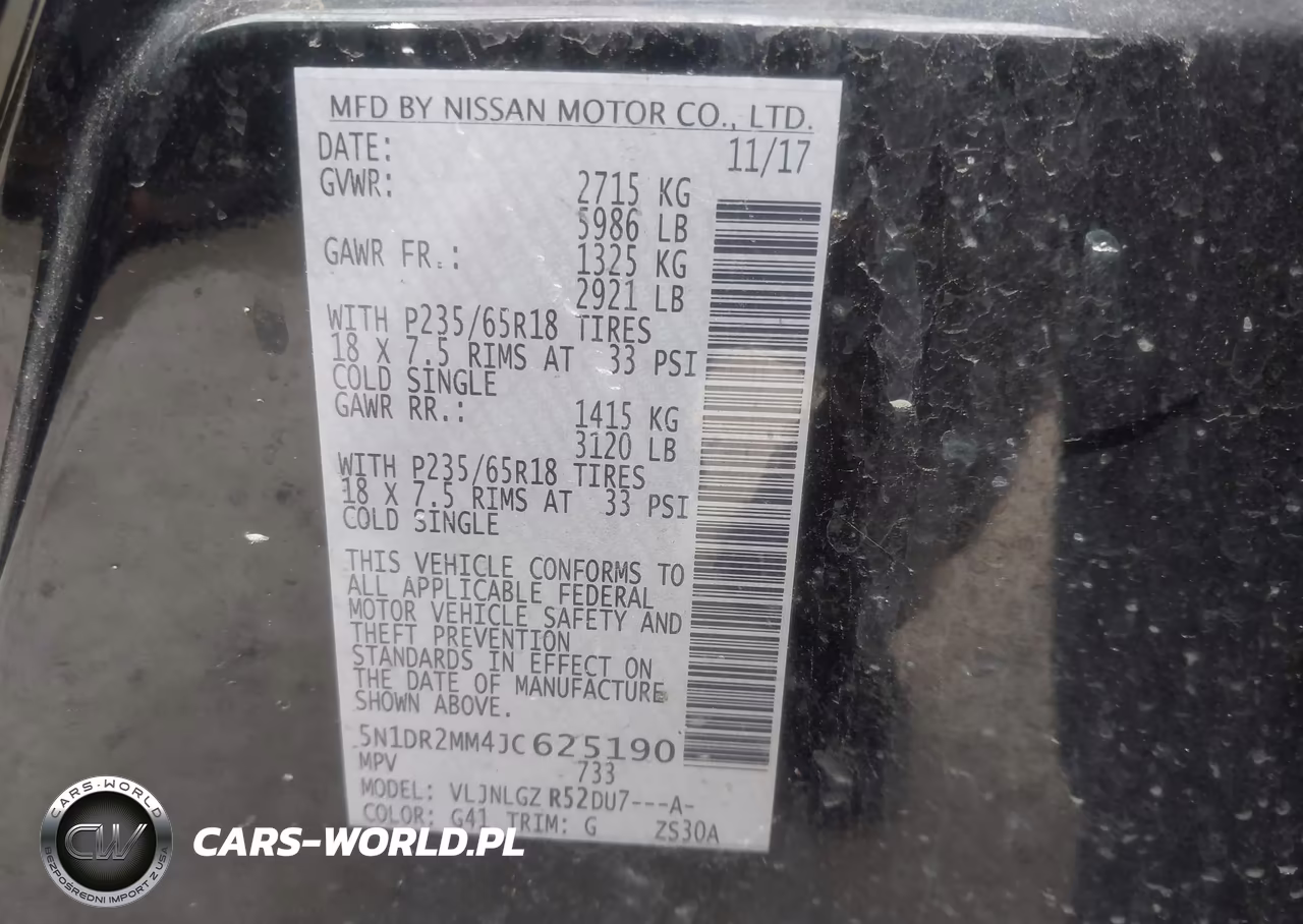 2018 Nissan Pathfinder Sl VIN:5N1DR2MM4JC625190 - 9