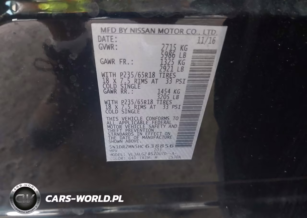 2017 Nissan Pathfinder Sl VIN:5N1DR2MN5HC638856 - 9