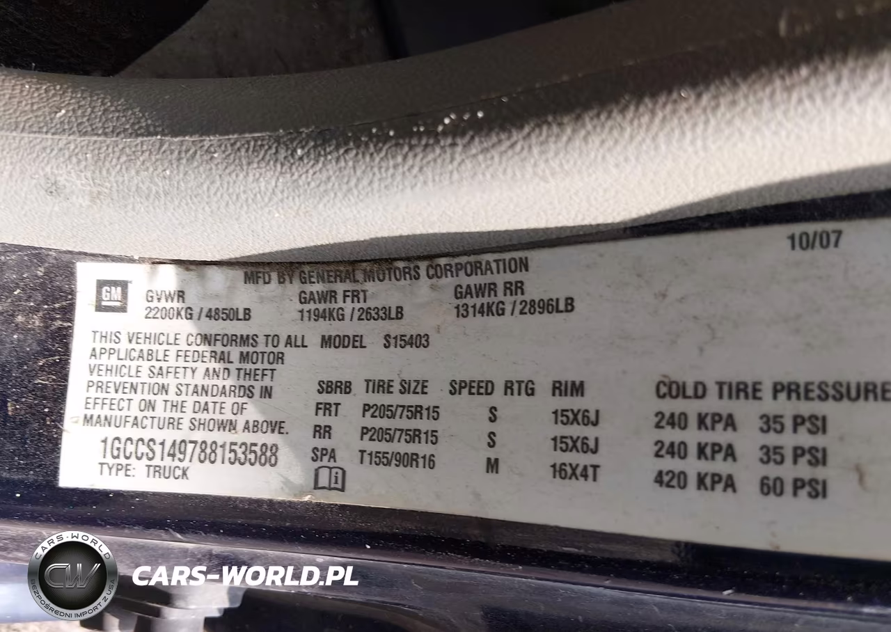 2008 Chevrolet Colorado Work Truck VIN:1GCCS149788153588 - 9