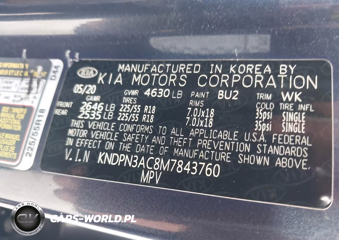 2021 Kia Sportage Ex VIN:KNDPN3AC8M7843760 - 9