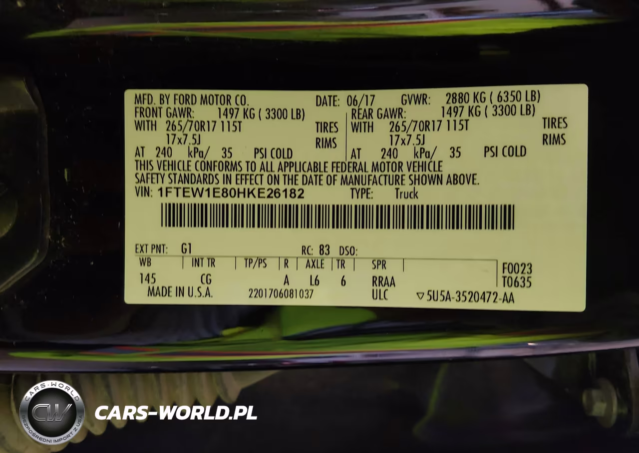 2017 Ford F-150 Xl VIN:1FTEW1E80HKE26182 - 9