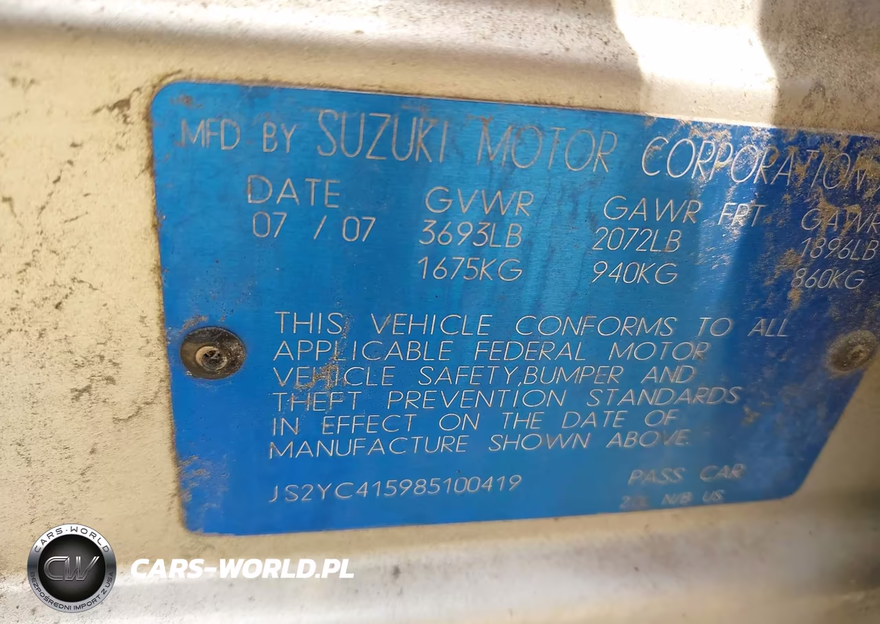 2008 Suzuki Sx4 Sport Convenience-Sport Road Trip Edition Touring 2 VIN:JS2YC415985100419 - 9
