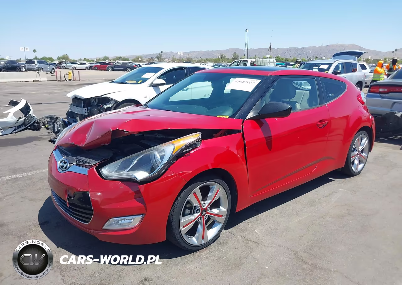 2013 Hyundai Veloster Base W-Gray VIN:KMHTC6AD3DU165608 - 2