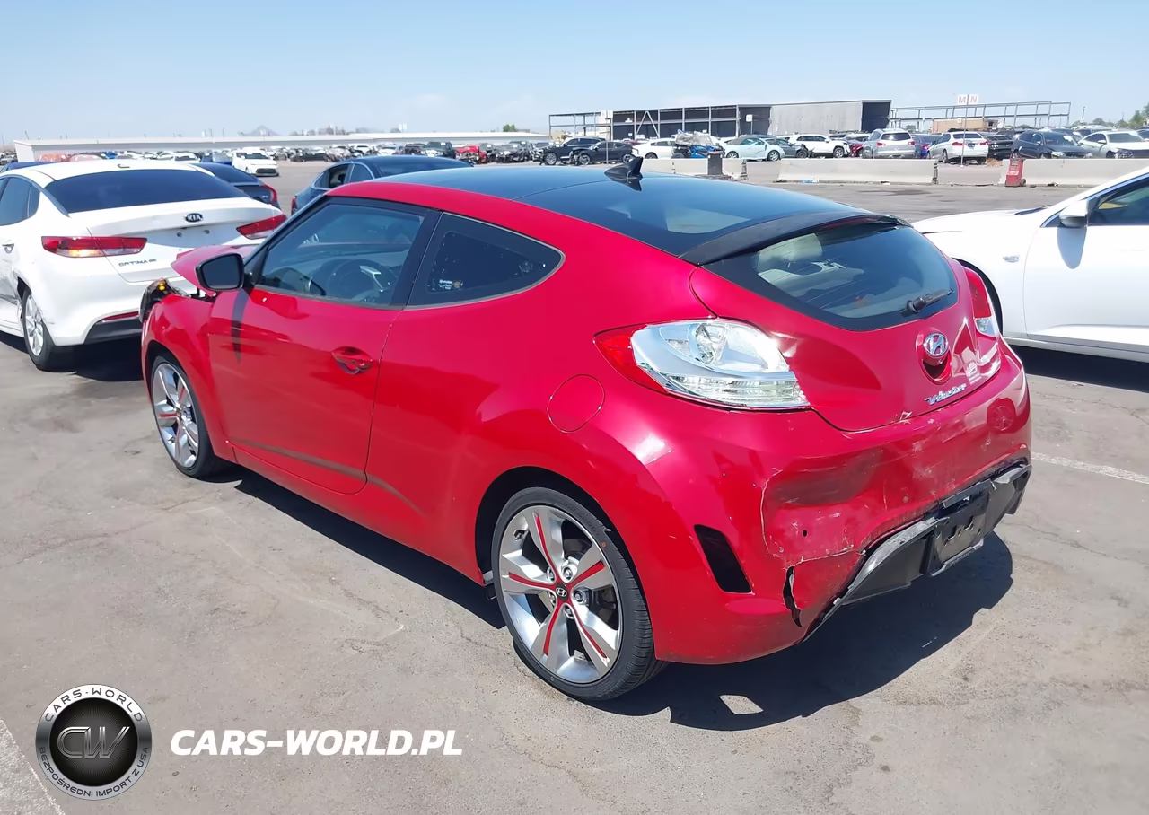 2013 Hyundai Veloster Base W-Gray VIN:KMHTC6AD3DU165608 - 3