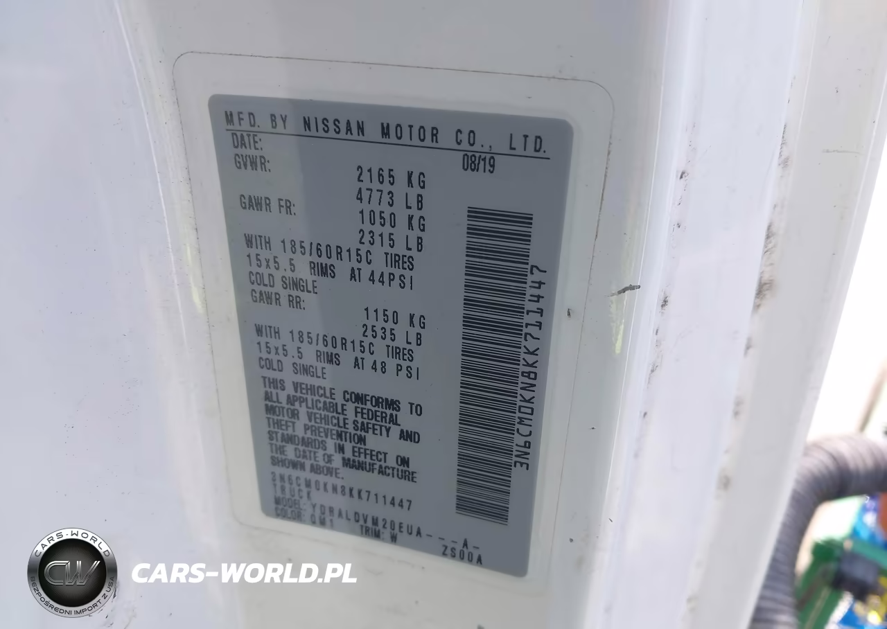 2019 Nissan Nv200 S VIN:3N6CM0KN8KK711447 - 9
