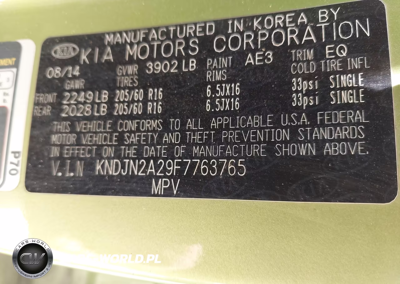 2015 Kia Soul VIN:KNDJN2A29F7763765 - 9
