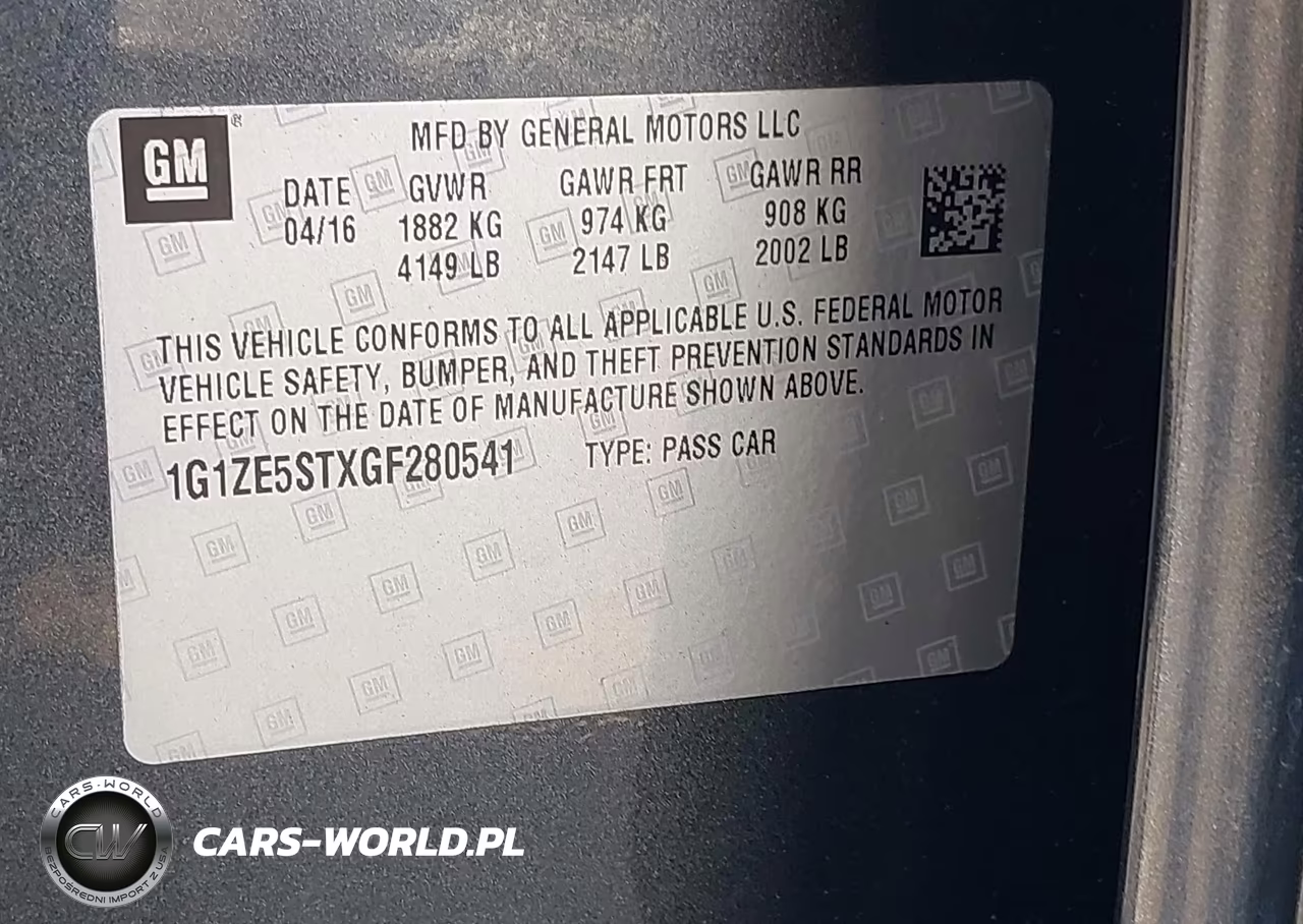 2016 Chevrolet Malibu 1Lt VIN:1G1ZE5STXGF280541 - 9