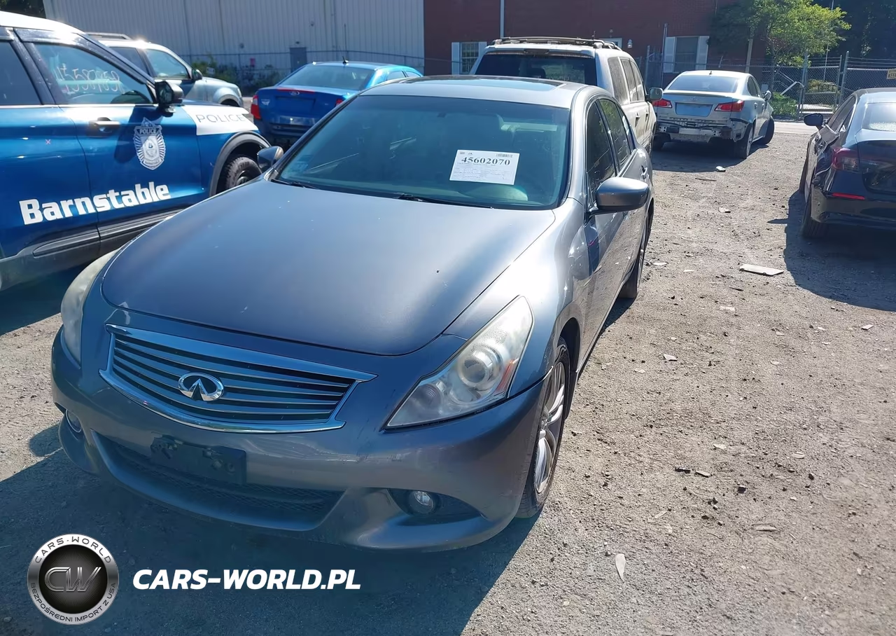2011 Infiniti G25X VIN:JN1DV6AR9BM650852 - 2