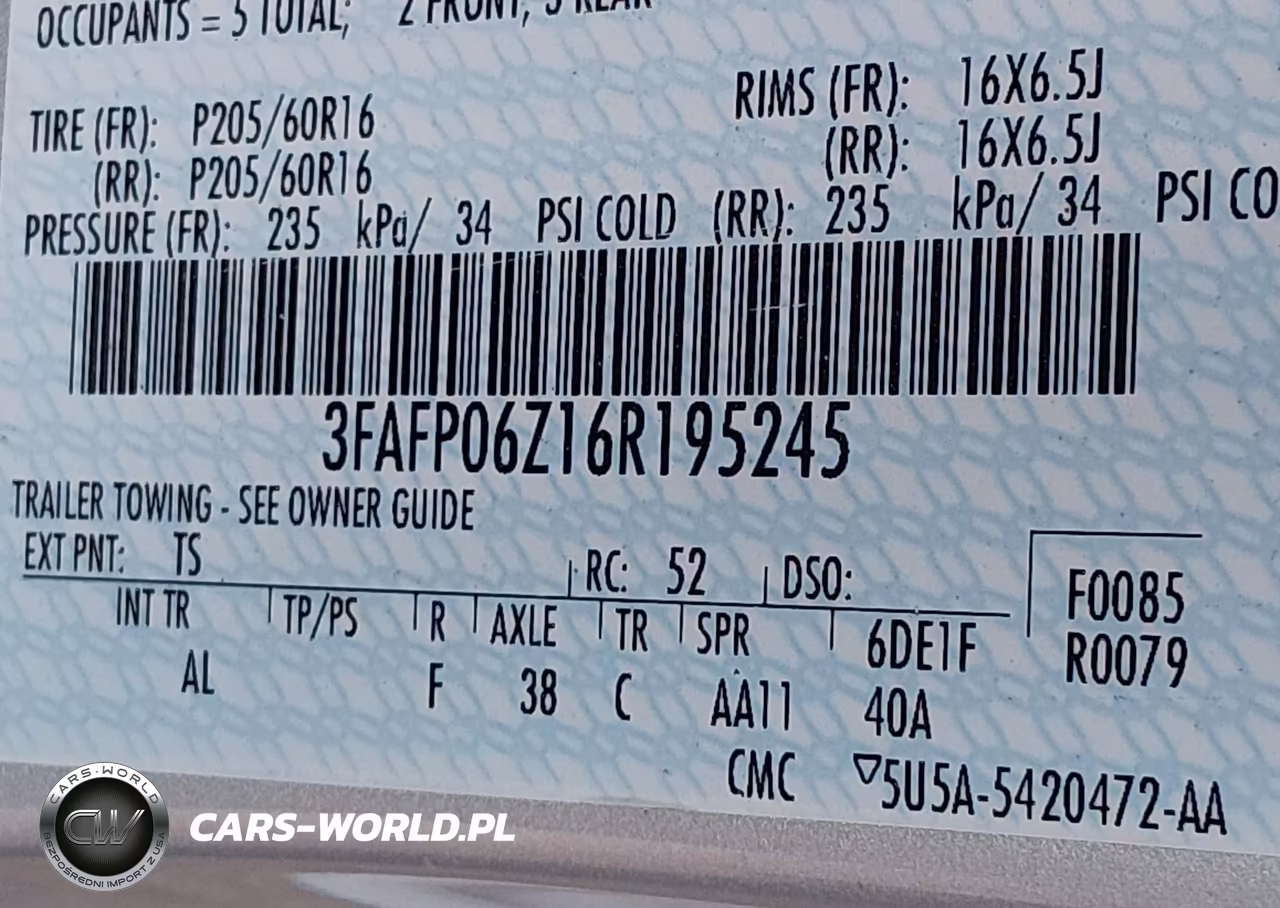 2006 Ford Fusion S VIN:3FAFP06Z16R195245 - 9
