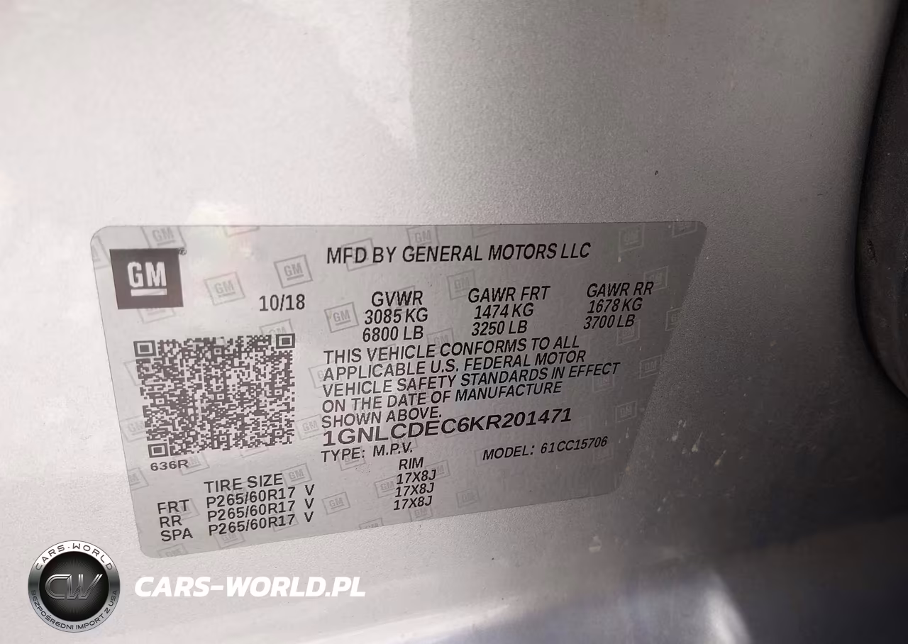 2019 Chevrolet Tahoe Commercial Fleet VIN:1GNLCDEC6KR201471 - 9