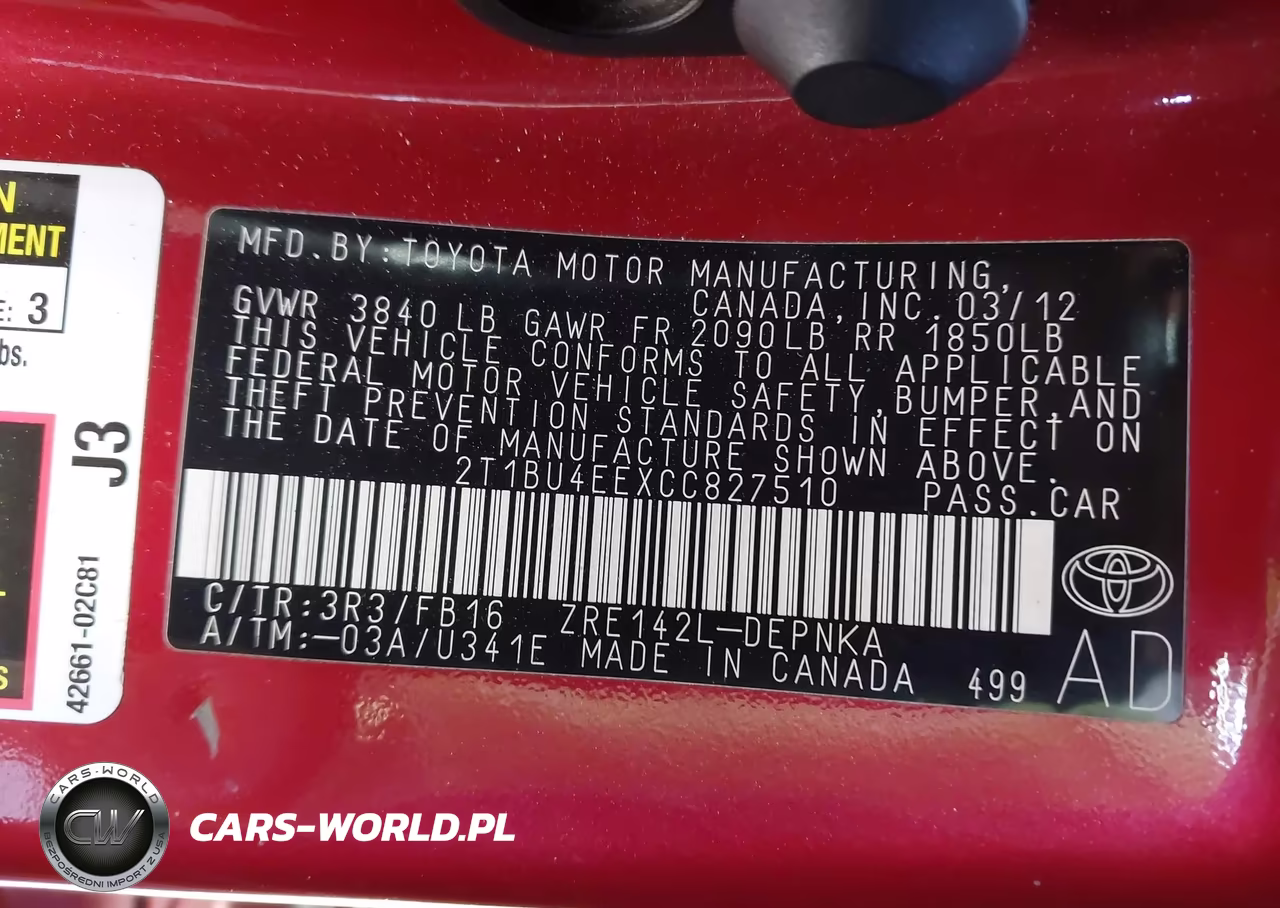 2012 Toyota Corolla Le VIN:2T1BU4EEXCC827510 - 9