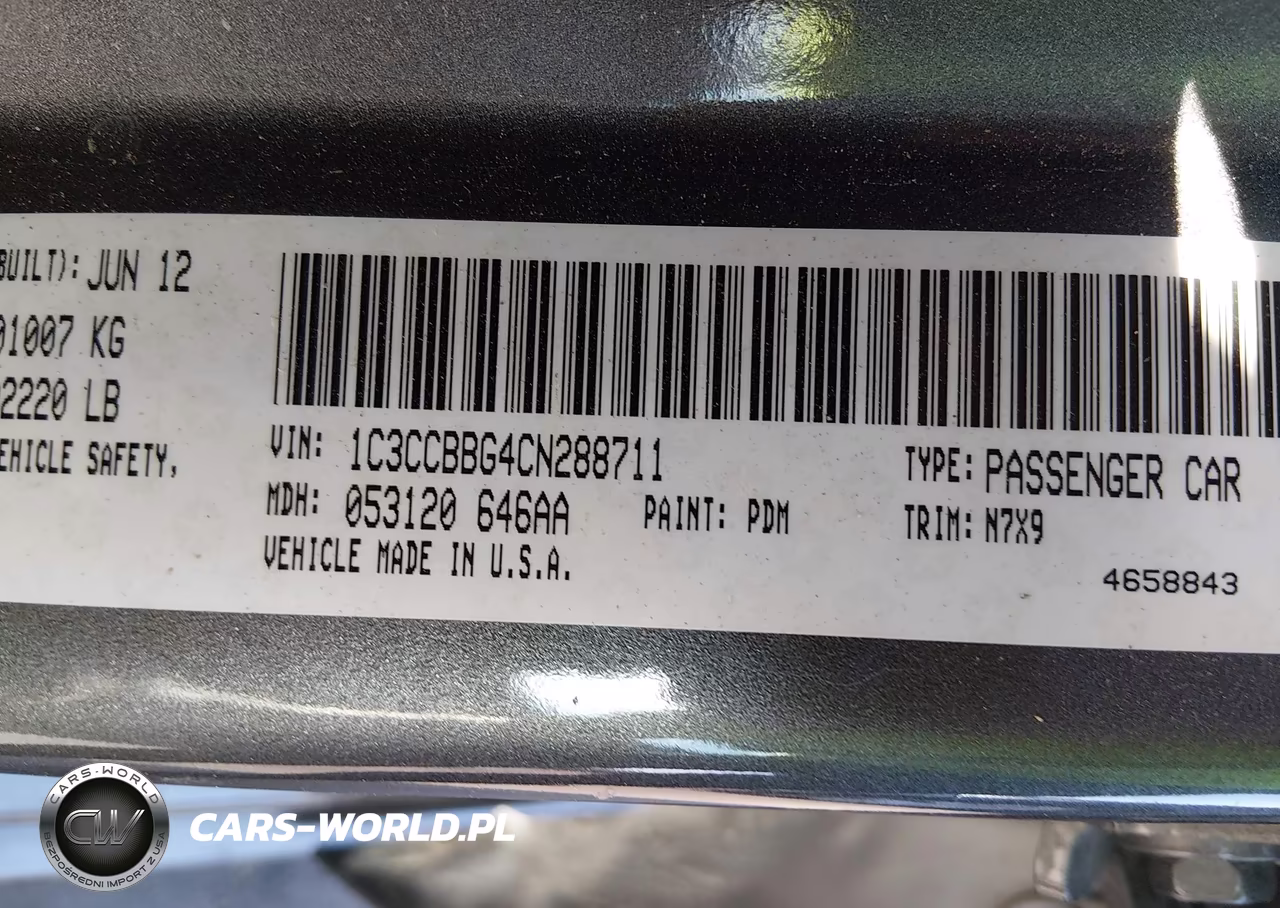2012 Chrysler 200 Touring VIN:1C3CCBBG4CN288711 - 9