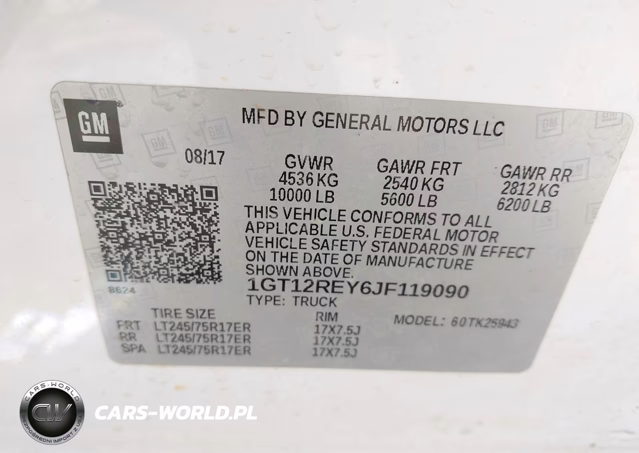 2018 GMC Sierra 2500Hd VIN:1GT12REY6JF119090 - 9