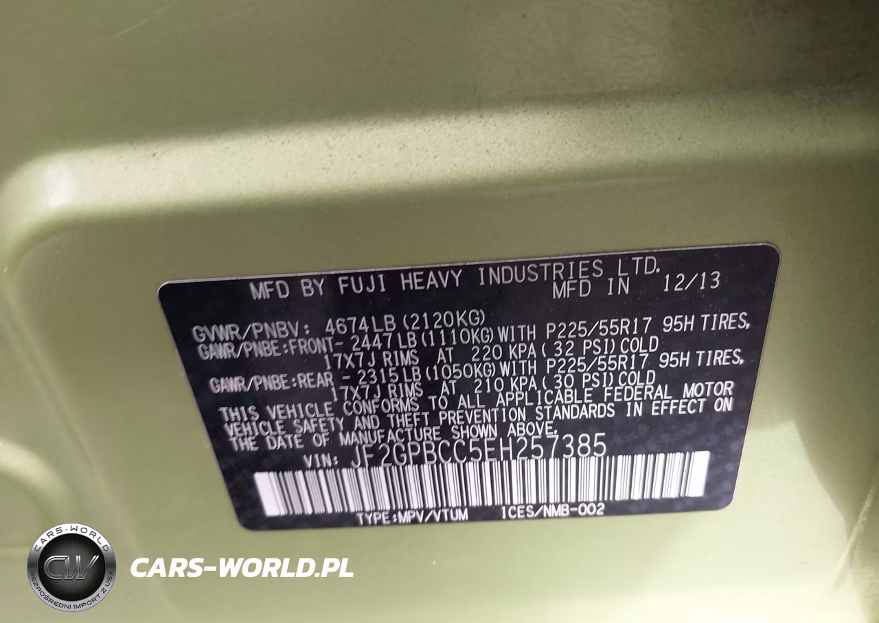 2014 Subaru Xv Crosstrek Hybrid 2.0I VIN:JF2GPBCC5EH257385 - 9