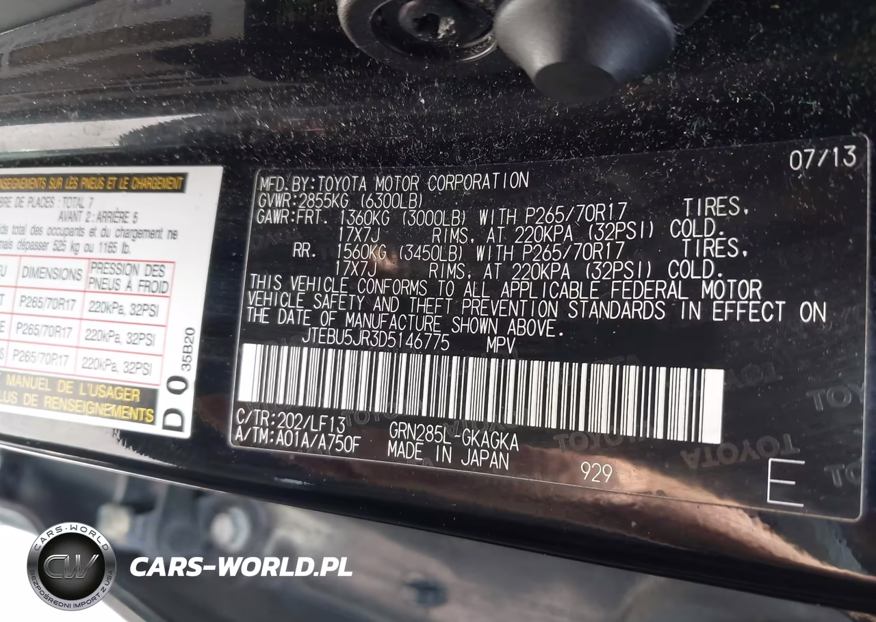 2013 Toyota 4Runner Sr5 VIN:JTEBU5JR3D5146775 - 9