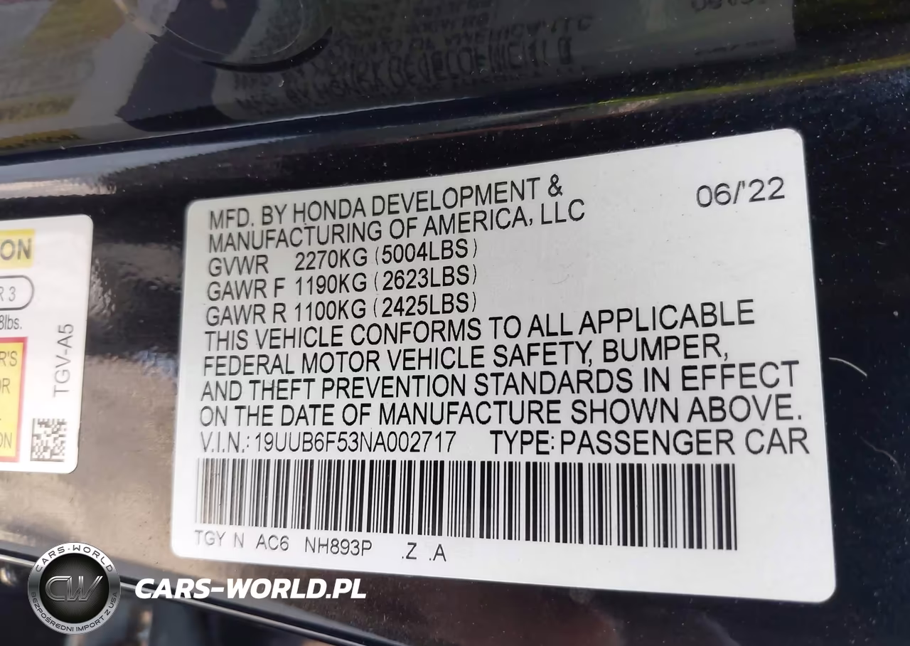 2022 Acura Tlx A-Spec Package VIN:19UUB6F53NA002717 - 9