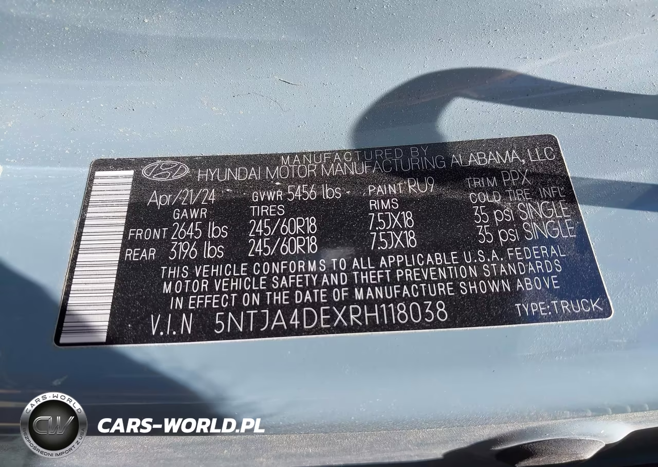 2024 Hyundai Santa Cruz Se VIN:5NTJA4DEXRH118038 - 9