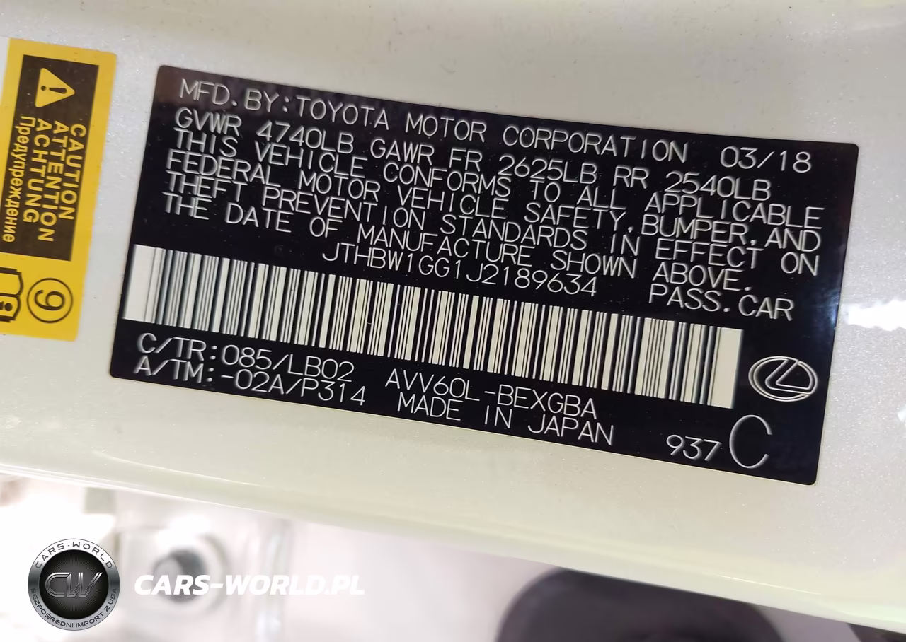2018 Lexus Es 300H VIN:JTHBW1GG1J2189634 - 9