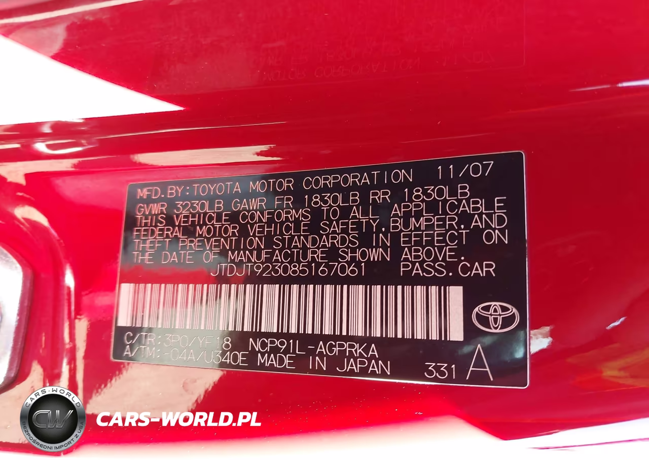 2008 Toyota Yaris S VIN:JTDJT923085167061 - 9