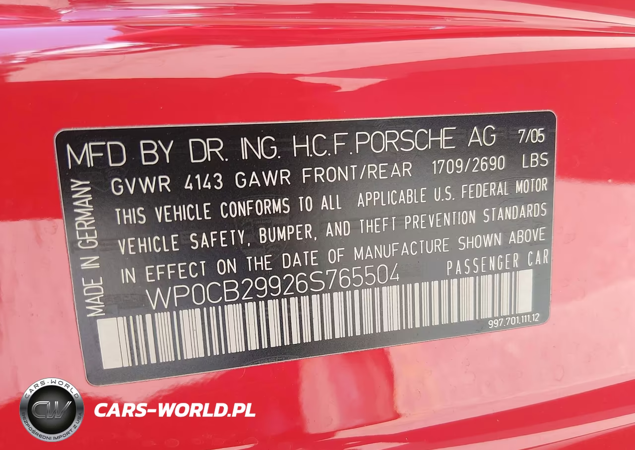 2006 Porsche 911 Carrera S Cabriolet VIN:WP0CB29926S765504 - 9