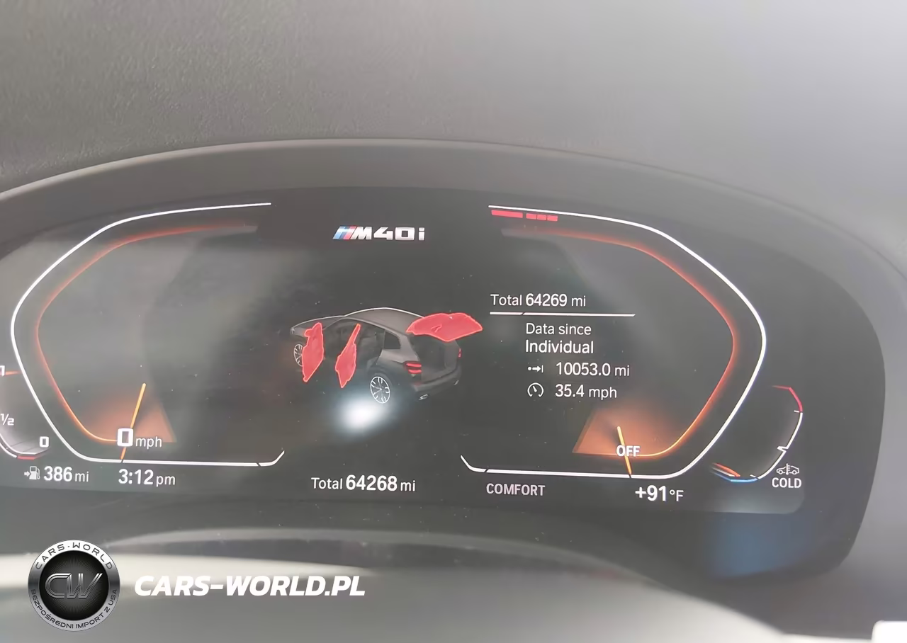 2021 BMW X3 M40I VIN:5UXTY9C02M9F13016 - 7