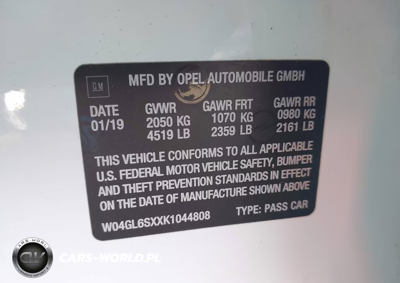 2019 Buick Regal Sportback Fwd Preferred VIN:W04GL6SXXK1044808 - 9