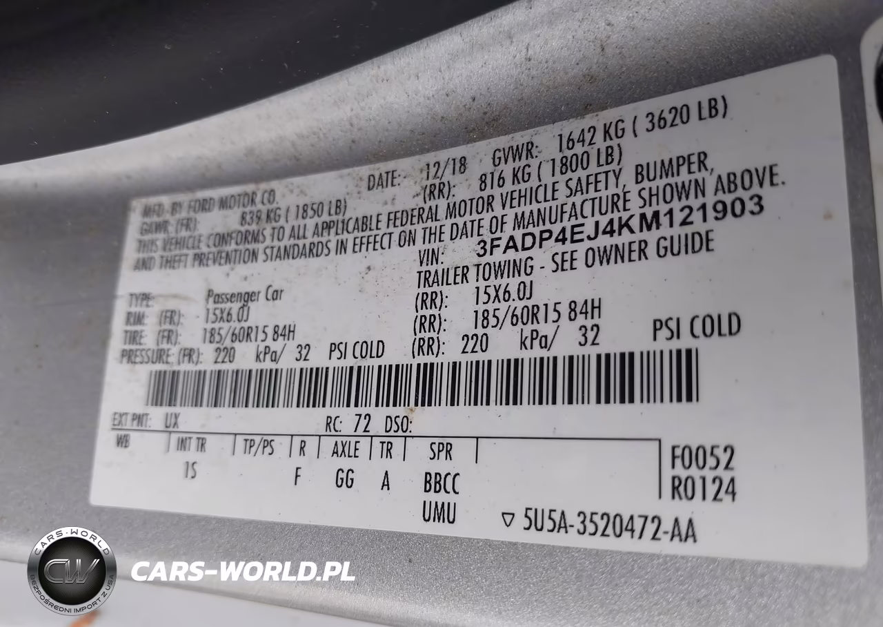 2019 Ford Fiesta Se VIN:3FADP4EJ4KM121903 - 9