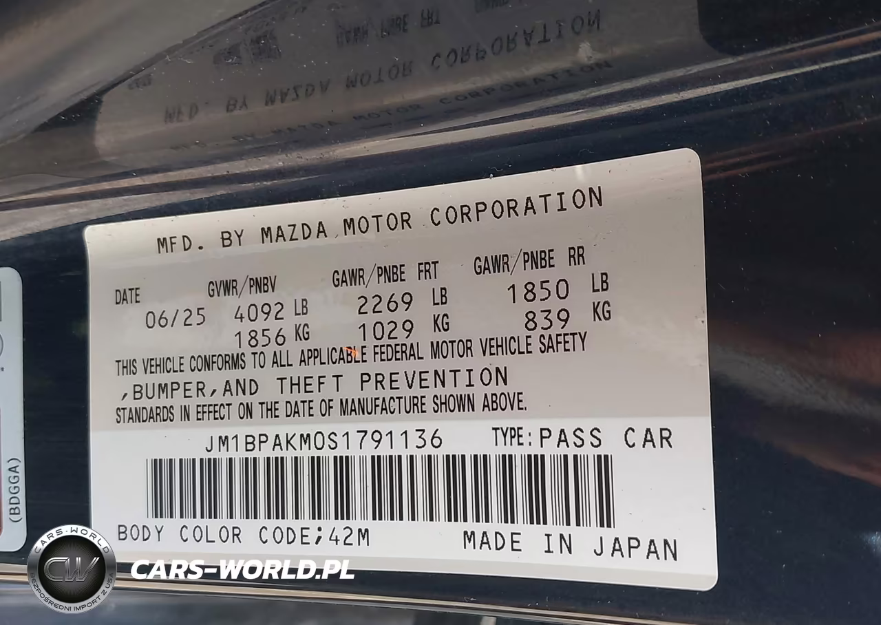 2025 Mazda Mazda3 2.5 S Select Sport VIN:JM1BPAKM0S1791136 - 9