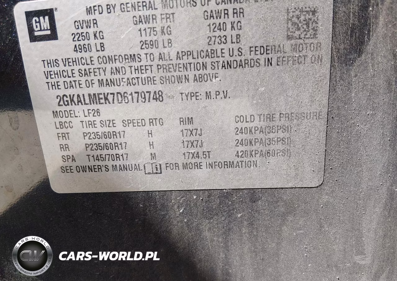 2013 GMC Terrain Sle-1 VIN:2GKALMEK7D6179748 - 9