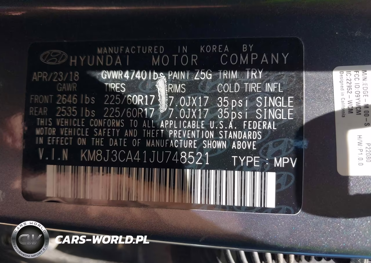 2018 Hyundai Tucson Sel Plus VIN:KM8J3CA41JU748521 - 9