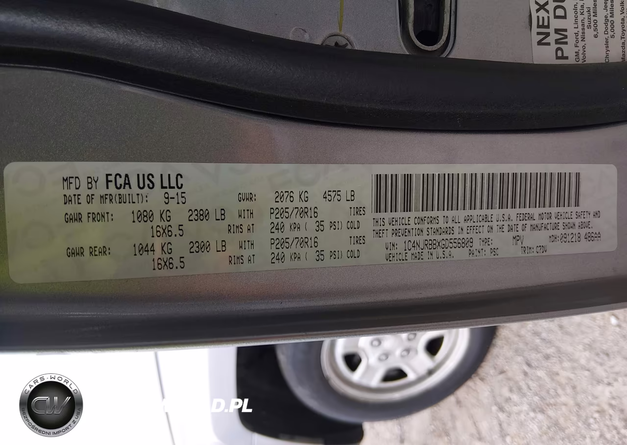 2016 Jeep Patriot Sport VIN:1C4NJRBBXGD556809 - 9
