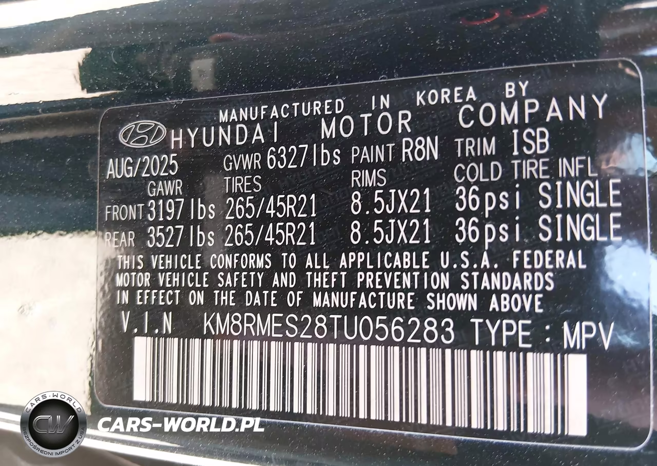 2026 Hyundai Palisade Calligraphy VIN:KM8RMES28TU056283 - 9