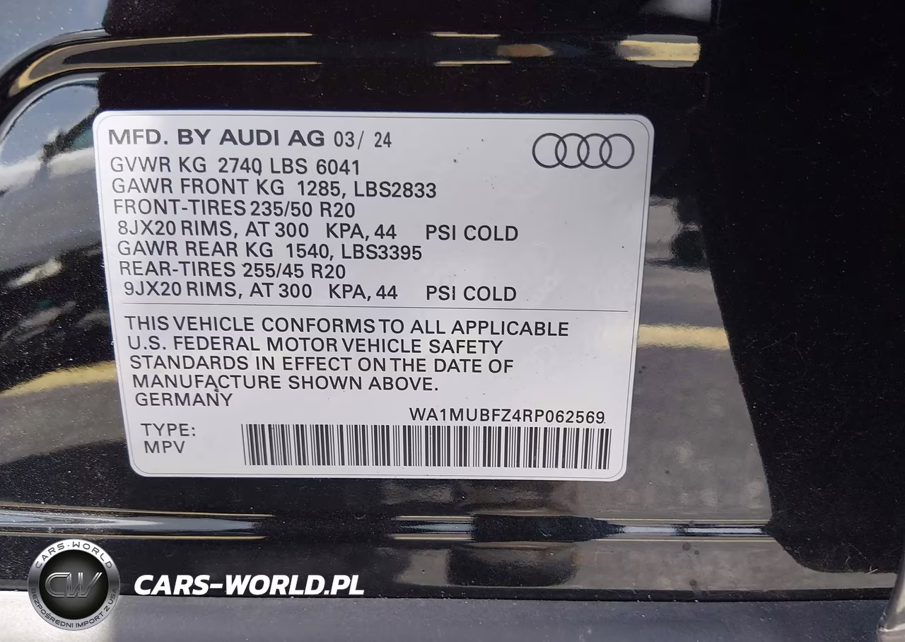 2024 Audi Q4 E-Tron Prestige 55 Quattro VIN:WA1MUBFZ4RP062569 - 9