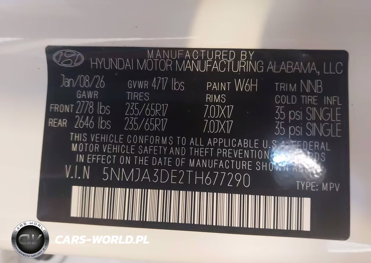 2026 Hyundai Tucson Se VIN:5NMJA3DE2TH677290 - 9