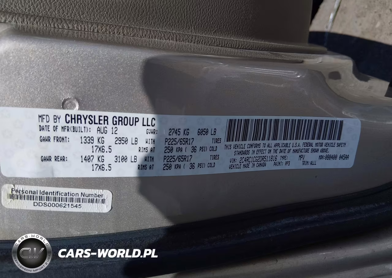 2013 Chrysler Town & Country Touring-L VIN:2C4RC1CG2DR511816 - 9