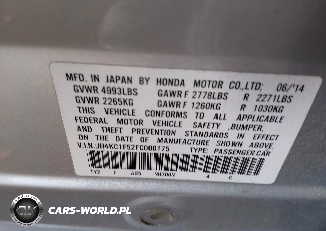 2015 Acura Rlx VIN:JH4KC1F52FC000175 - 9